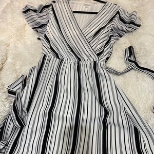 Striped dress.
